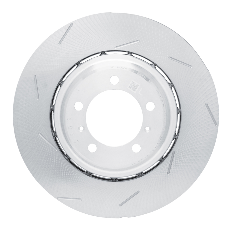 Porsche Panamera Brake Rotor (1) - Rear Left - R1 Concepts - Slotted Carbon Alloy GeoMET - `17-`21